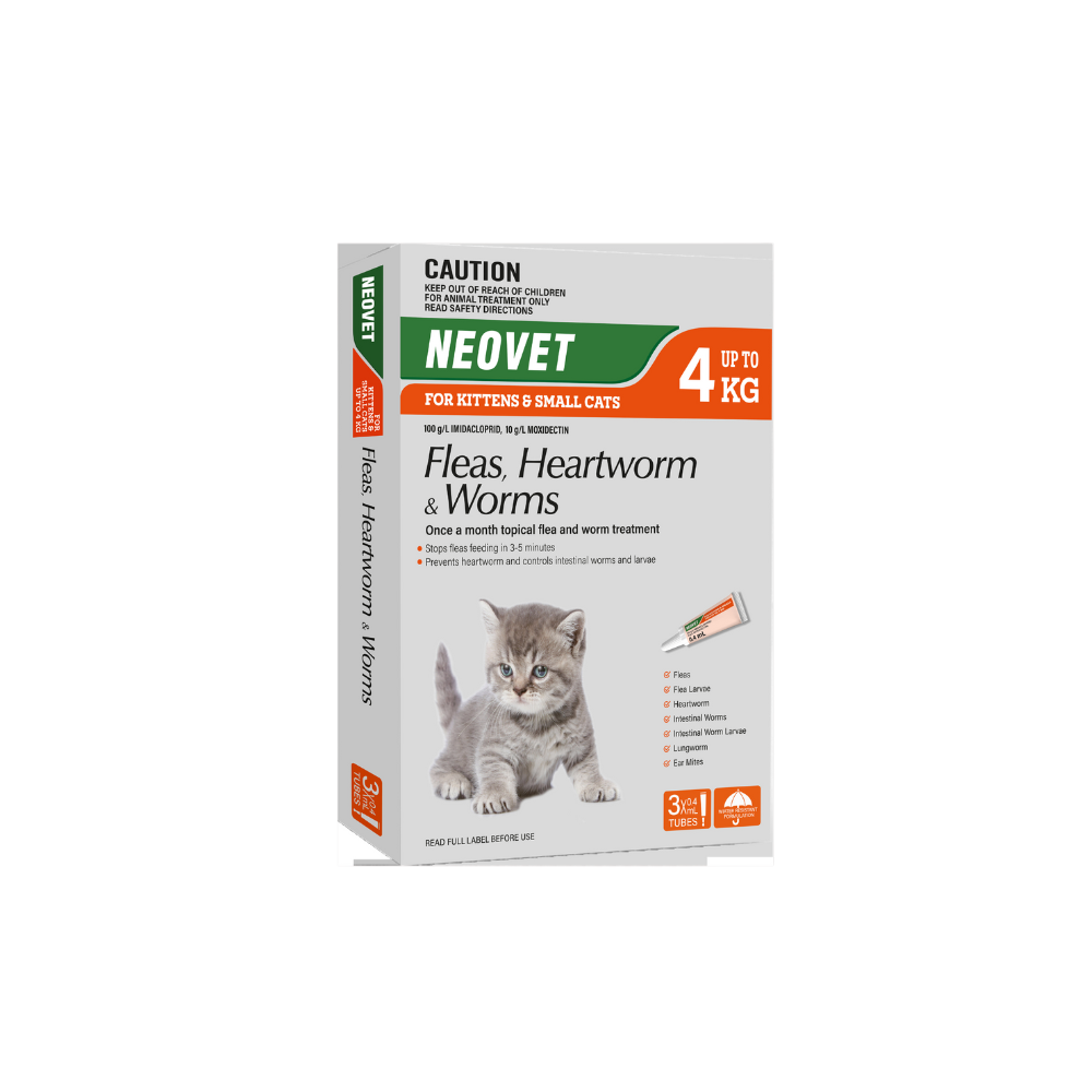 Neovet For Kittens & Small Cats Up To 8.8lbs Orange 3pk