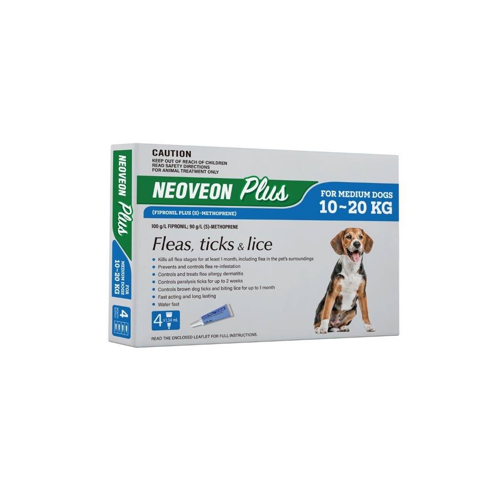 Neoveon Plus For Medium Dogs 22.1 - 44lbs Blue 4pk