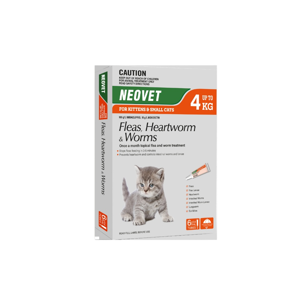 Neovet For Kittens & Small Cats Up To 8.8lbs Orange 6pk