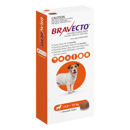 Bravecto Chews For Dogs 9.9-22lbs (4.5-10kg)