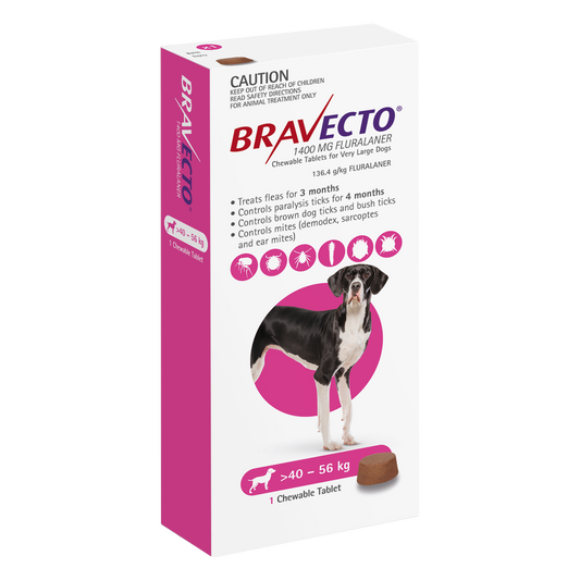 Bravecto Chews for Dogs, 88-123lbs (40-56kg)
