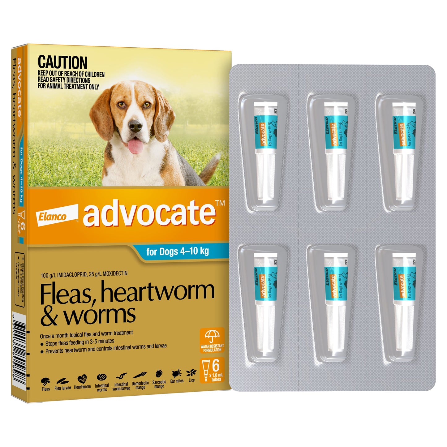 Advocate Spot-On For Dogs 9.1-20 lbs (4-10kg)