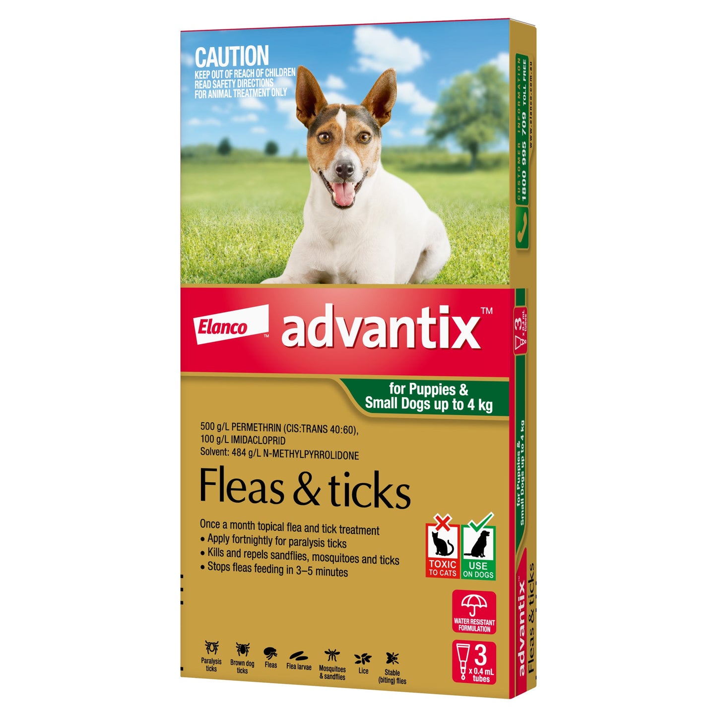 Advantix For Dogs Up To 8.8lbs (0-4kg)