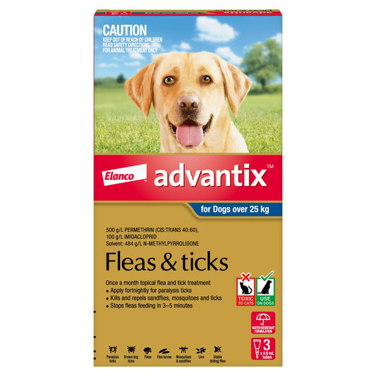 Advantix For Dogs Over 121 lbs (25kg up)