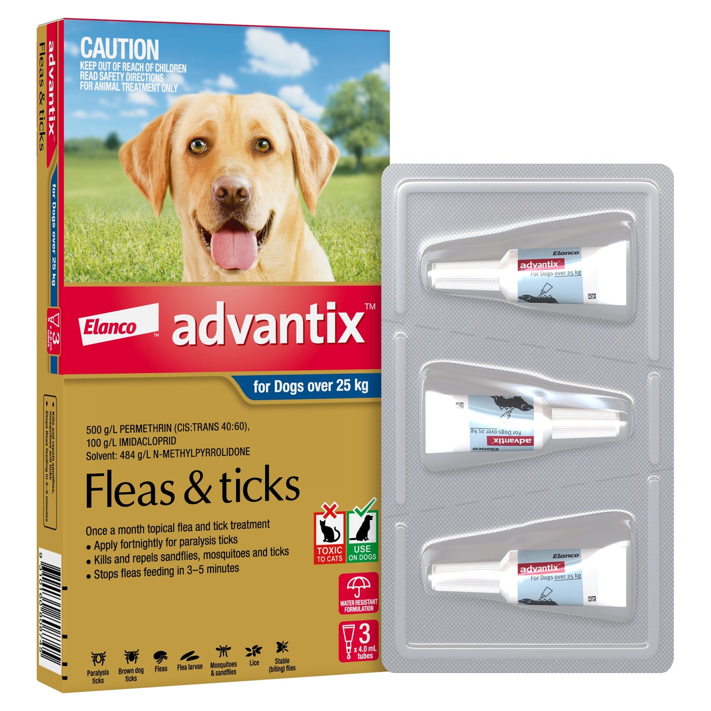 Advantix For Dogs Over 121 lbs (25kg up)