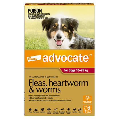 Advocate Spot-On For Dogs 20.1-55 lbs (10-25kg)