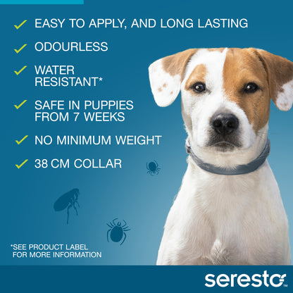 Seresto Collar for Dogs & Puppies Under 18lbs (Blue)