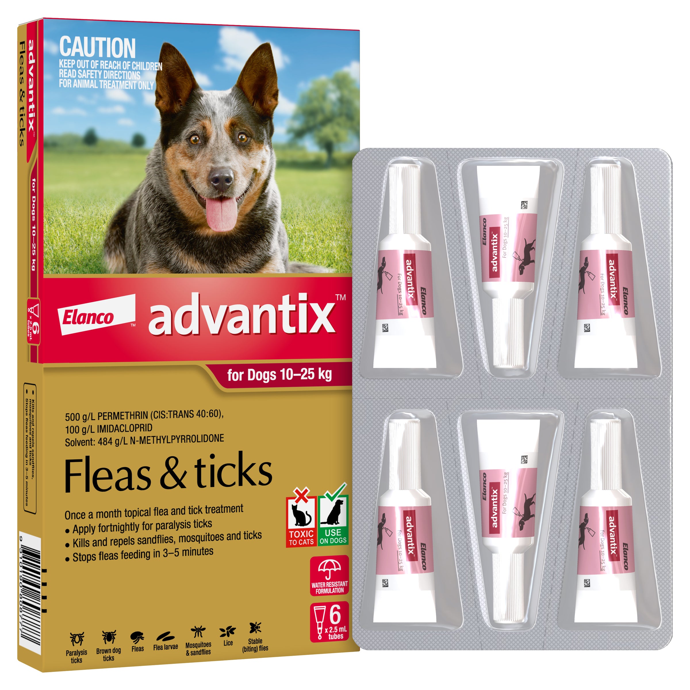 Advantix For Dogs 21 55lbs 10 25kg Smartway Pet Supplies