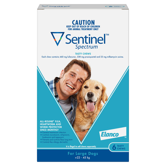 Sentinel Spectrum Chew for Dogs, 50.1-100 lbs, (Blue)
