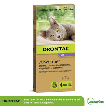 Drontal Allwormer For Cats 8.8lbs (4kg)