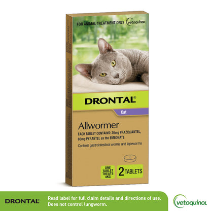 Drontal Allwormer For Cats 8.8lbs (4kg)