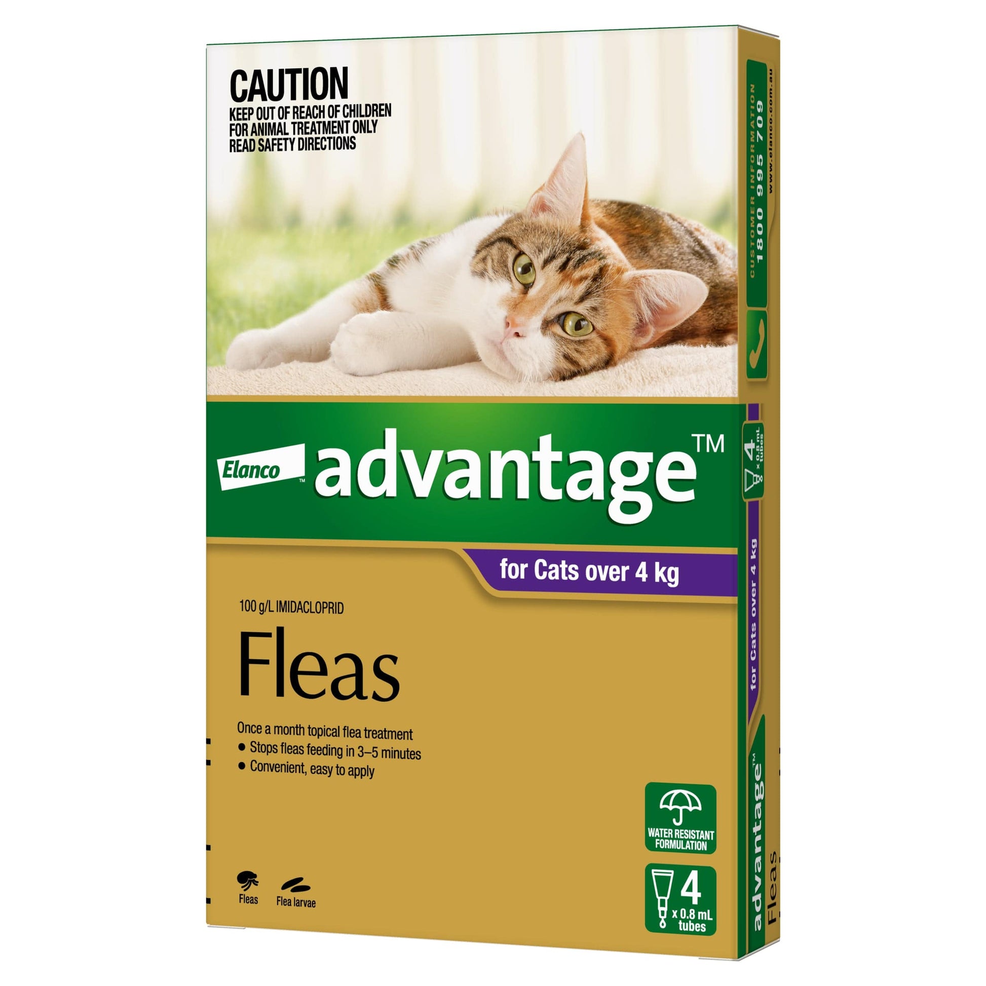 Advantage Cat Health 4 Advantage™ Purple for Large Cats over 4kg