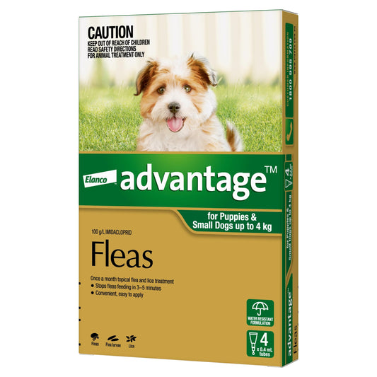 Advantage Dog Health 4 Advantage™ Green for Small Dogs 0-4kg