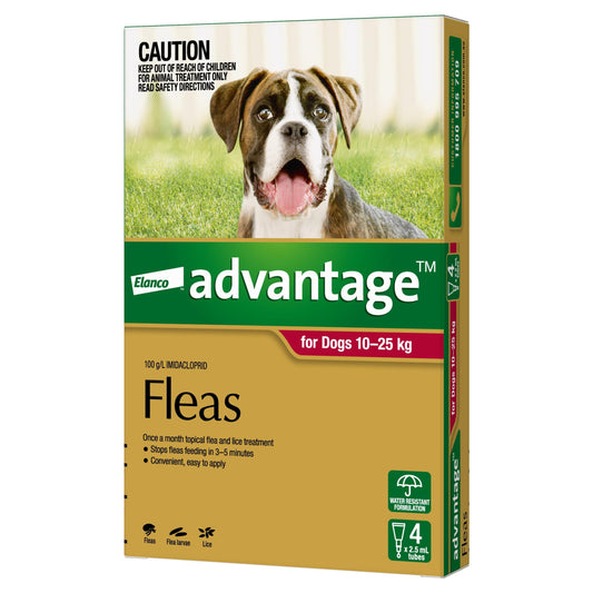 Advantage Dog Health 4 Advantage™ Red for Large Dogs 10-25kg