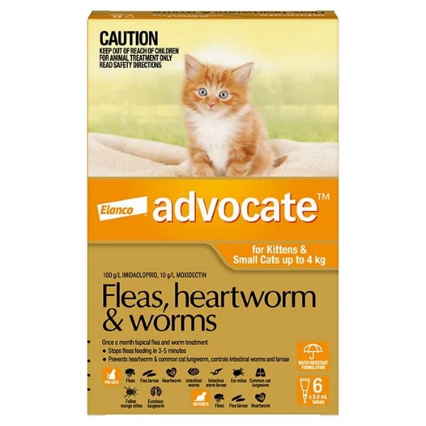 Advocate Spot-On For Cats Upto 9lbs (0-4kg)