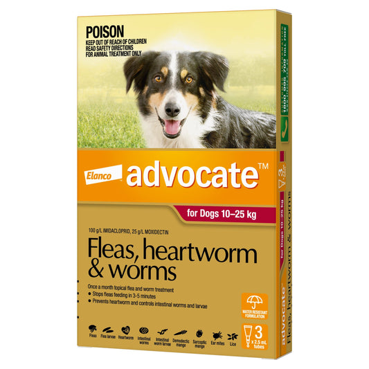 Advocate Dog Health 3 Advocate™ Red for Large Dogs — 10-25kg