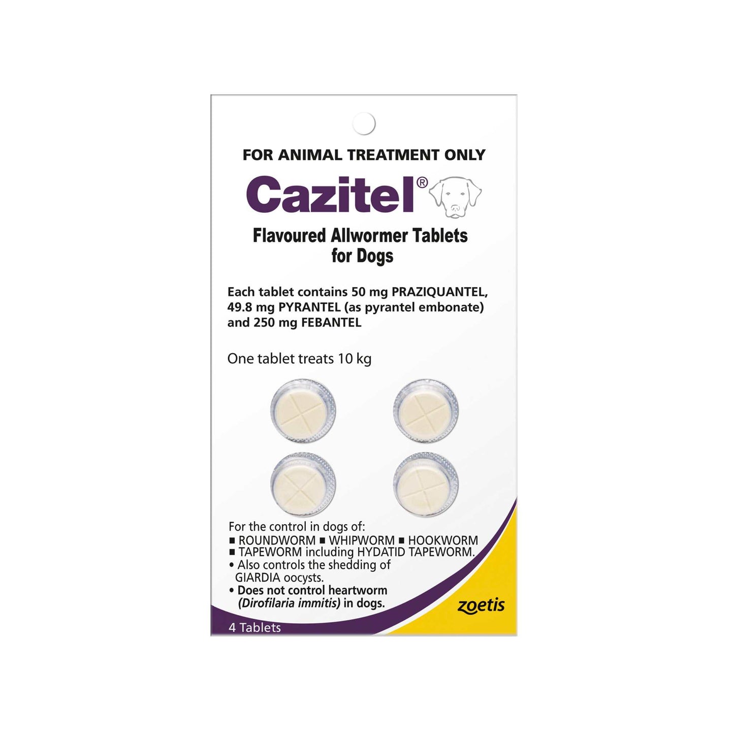 Cazitel Dog Worming Tablets 22lbs (10kg)