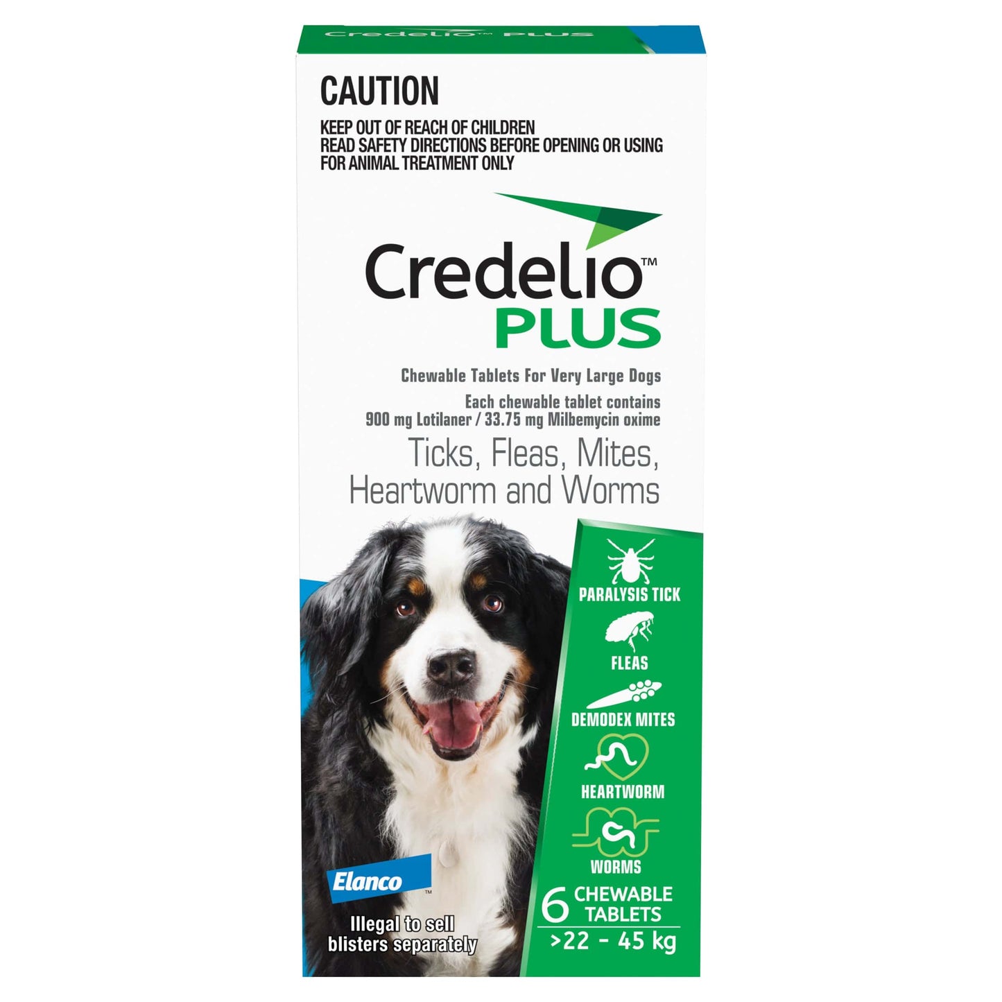 Credelio Plus Chews For Dogs 48.1-99lbs (Blue)
