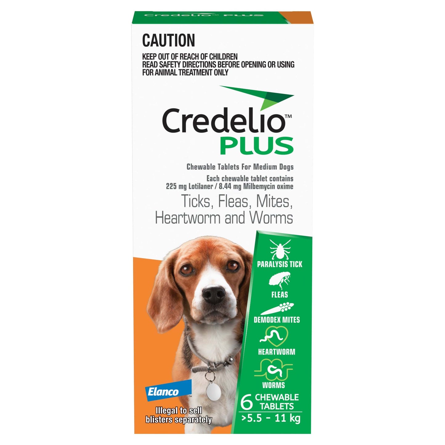 Credelio Plus Chews For Dogs 12.1-24lbs (Orange)