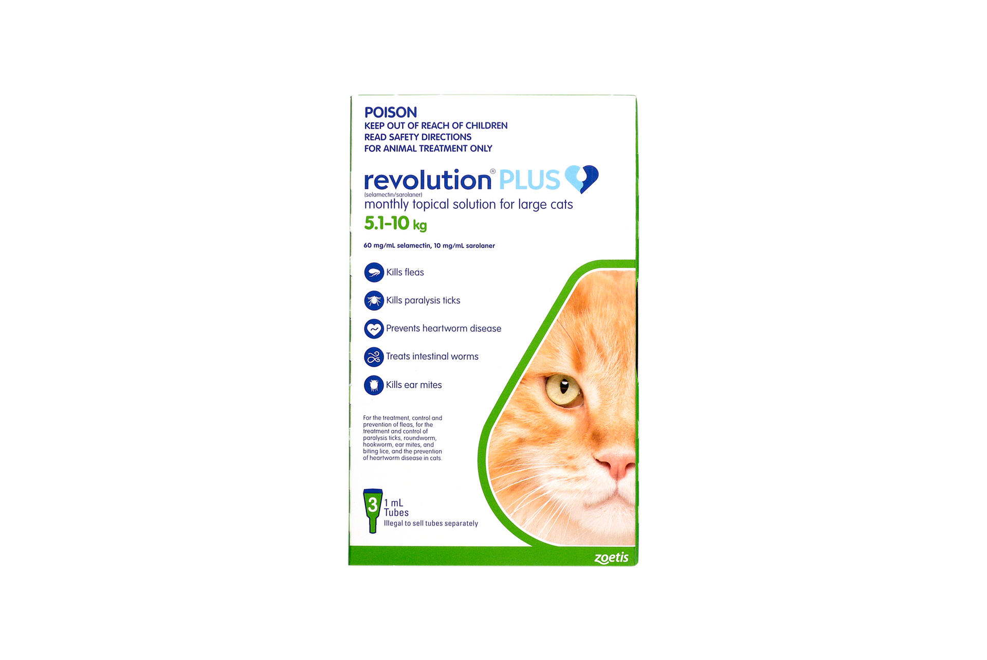 Revolution Plus for Cats 11.1 22 lbs Green Smartway Pet Supplies