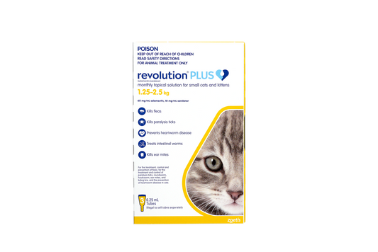 Revolution Plus for Cats, 2.8-5.5 lbs, (Yellow)