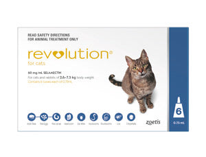 Revolution for Cats, 5.1-15 lbs, (Blue)