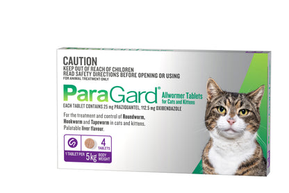 Paragard Allwormer For Cats upto 11lbs (Purple)