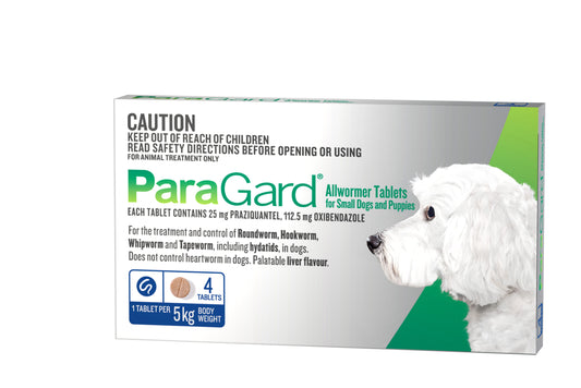 Paragard Allwormer For Dogs Up to 11lbs (Blue)